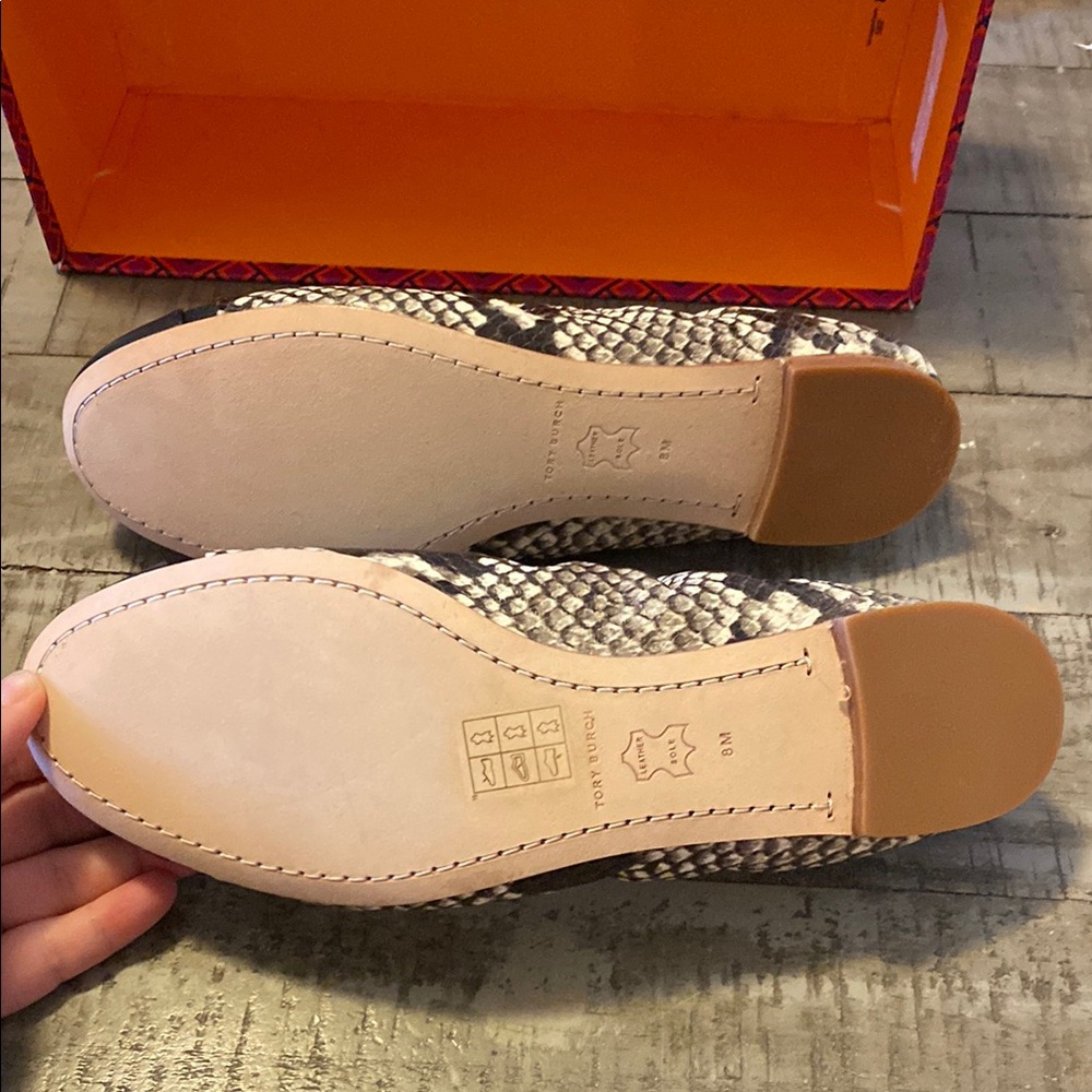 Tory Burch Snake Print Flats - Picture 4 of 5